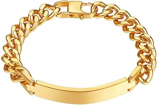 Thick french thick chain for men, links with links, gold plated/stainless steel/black bracelet, width 10 mm.. Shop efficiently with DIAYTAR NIGERIA, offering thousands of products at unbeatable prices delivered promptly.