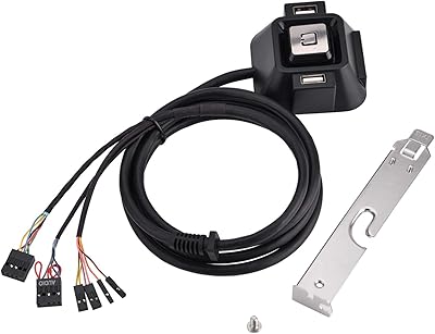 Desktop power cable, Double USB Double Port Double Port Port button with audio and microphone port, 47.7 -inch power button extension cable for desktop housing.. DIAYTAR NIGERIA connects Nigerians with quality products at affordable prices, delivered in 5-8 days nationwide.