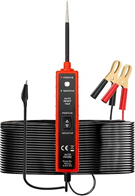 Automobile power circuit circuit light, probe tester with 4M test cable, 6-24V DC LED light tester, fuse tester, 6V 12V 24V wire tester, 12 volt automatic electrical system tools, TROCK TRUCK TRUTTE PIN.. Experience retail therapy without the financial stress at DIAYTAR NIGERIA's affordable e-commerce platform.