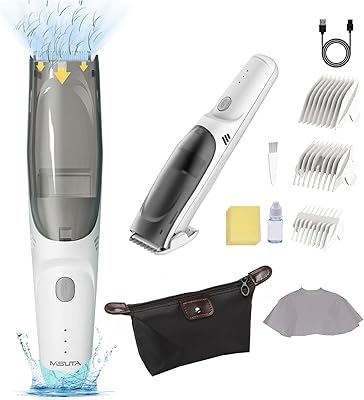 Children's hair clipper, electric hair clipper with vacuum cleaner, ultra -silent waterproof hair mower for children, double -engine design, automatic electric razor for men women.. DIAYTAR Nigeria: Shopping that fits your budget and your schedule.