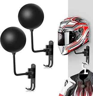 Motorcycle helmet holder, 180 degree rotation, motorcycle helmet support with 2 hooks, helmets for coats, hats, baseball balls, rugby helmets.. Shop without limits at DIAYTAR NIGERIA and receive your purchases at budget prices within the week.