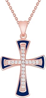 Cross necklace cross in pure gold 14 carats, l - gold cross necklace for men and women, made in America.. Join thousands of satisfied shoppers on DIAYTAR Nigeria.
