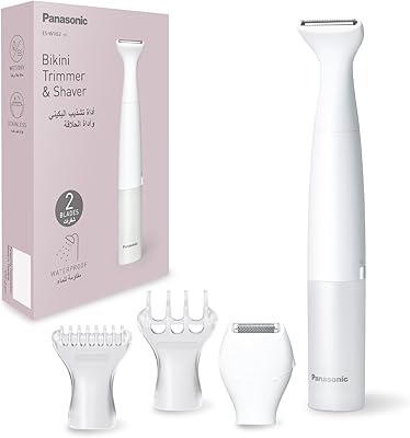Panasonic bikini mower and razor for women with 4 accessories for a gentle treatment of sensitive, humid/dry areas, operating on battery-ES-WV62-H262.. Your shopping dreams realized through DIAYTAR NIGERIA's affordable platform with reliable delivery times.