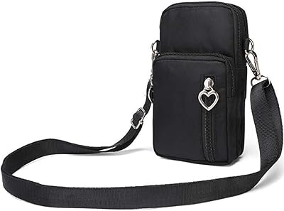 Small bag for mobile phone in woven cotton, shoulder bag and shoulder bag for iPhone 11 Pro Max and Samsung Galaxy S10 Plus, Black.. DIAYTAR NIGERIA bridges the gap between desire and affordability with nationwide delivery in under 8 days.