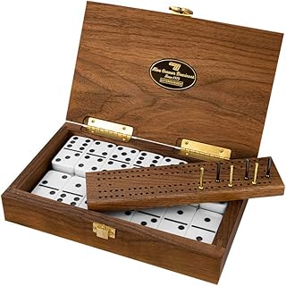 Alex Kramer's classic domino game game from Alex Kramer with black walnut case - 28 indestructible double dominoes (set of 6 double dominoes).. Experience the convenience of online shopping with DIAYTAR NIGERIA's reliable 5-8 day delivery service.