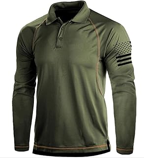 Tactical tactical t-shirt with long sleeves and polo colo for men, armed green, m.. Shop like never before with DIAYTAR NIGERIA's comprehensive marketplace and budget-friendly shipping.