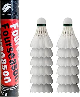Set of badminton fluff in durable, stable and high -speed goose feathers for professional training or outdoor sports with chatcocks family (12 pieces).. DIAYTAR NIGERIA delivers value, variety, and convenience with our nationwide 5-8 day shipping.