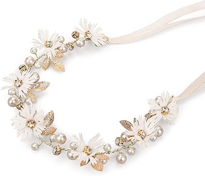 Bohemian Flower Vine Leaves Pearl Pearl Bridal Bank Wedding Hair Accessories.. From daily deals to exclusive products — DIAYTAR Nigeria has you covered.