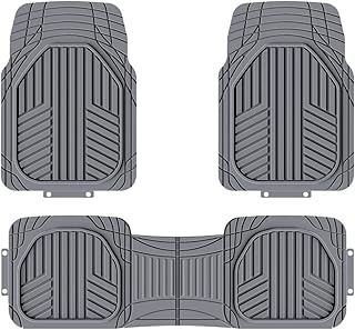 Robust rubber floor mats all Amazonbasics seasons for cars, SUV and trucks, 3 rooms, gray, universal size.. Shop with purpose at DIAYTAR NIGERIA and receive your purchases at unbeatable prices within the week.