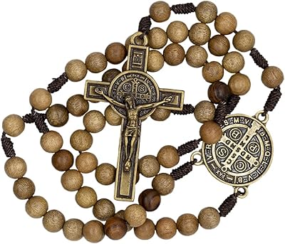 Wooden rosary with order of Saint Benoît and Cross | Student boss.. Save more, wait less — DIAYTAR Nigeria delivers faster than ever.