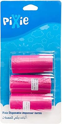 Pixo disposable recharging bags for pink waste dispensers package.. Easy checkout, quick delivery — shop now on DIAYTAR Nigeria.