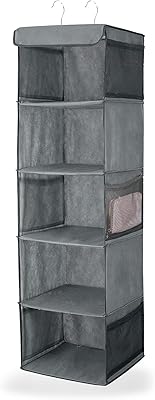 Organizer of cupboard suspended at 5 ICASTM shelves for the organization of cupboard (gray).. Embrace a new era of online shopping with DIAYTAR NIGERIA's extensive range and budget-friendly prices.