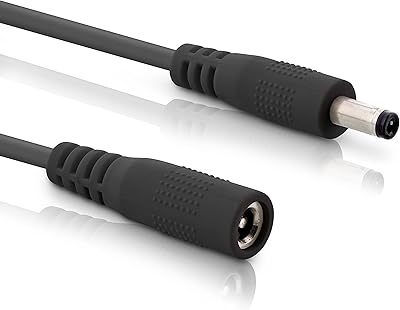 Inline® DC Male/female extension cable 5.5 x 2.1 mm AWG18 Black 5m.. Shop smarter, not harder with DIAYTAR NIGERIA - thousands of products at your fingertips with affordable delivery.