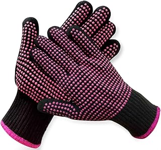 Professional hairstyle gloves resistant to heat for bigoudis and flat iron for hairstyle, silicone tips, pink edge.. Discover a world of affordable shopping with DIAYTAR NIGERIA's vast marketplace delivered to you in days.