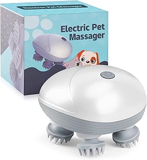 Electric Masseur for pets for dogs and cats, chat wireless portable masseur with 4 massage heads and 96 massage knots, tête and back to relieve stress, muscle tensions and stiffness.. Wide range, low cost, fast delivery — that’s DIAYTAR Nigeria.