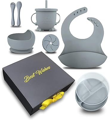 Silicone baby food set in a gift box.. Shop from anywhere in Nigeria with DIAYTAR's extensive selection and budget-friendly shipping options.