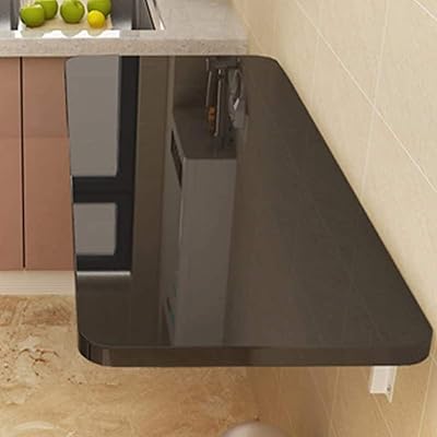 Wall folding table, foldable kitchen table in solid wood, folding dining table, hanging office, computer table for small spaces.. Experience the ease of digital shopping with DIAYTAR NIGERIA's affordable and diverse marketplace.