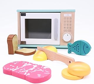 Set of anada wooden microwave toys for children with food.. Your comprehensive marketplace awaits at DIAYTAR NIGERIA with affordable prices and reliable delivery times.