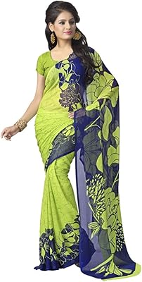 Sari Print Vamsi Georgette with blouse (rolex3072_multiple colors_one size).. DIAYTAR Nigeria: Your one-stop online shop with unbeatable prices and nationwide delivery in under 8 days.