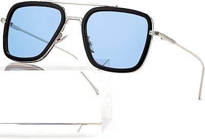 Vintage square sunglasses in Metal Tony Stark for men and women - Iron Man and Spider -Man sunglasses.. Discover the perfect shopping experience with DIAYTAR NIGERIA's vast selection and prompt delivery service.