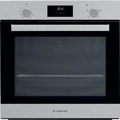 Ariston built-in gas oven 60 cm 62 liters, interior cavity enamelled, electronic temperature control, multi-flux technology with self-cleaning, convection cooking, turbo grill, defrosting, stainless steel gs3y430ixa.. Your e-commerce hub for everything — DIAYTAR Nigeria has you covered.