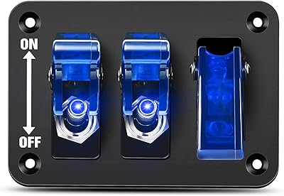 Makintech 12V 3 Gang Employee switch with LED light and lid.. DIAYTAR NIGERIA: Where shopping meets satisfaction with affordable prices and prompt delivery services.