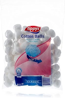 White cotton balls Tippies 100 pieces.. DIAYTAR NIGERIA brings the marketplace experience online with affordable and reliable delivery service.