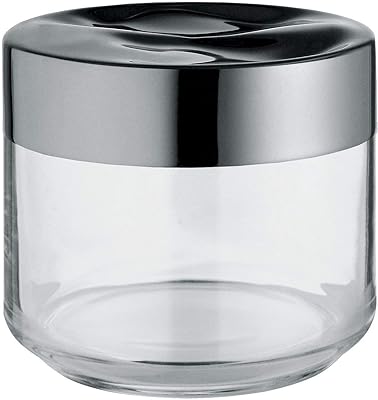 Alessi Giulietta LC07 Hermetic design kitchen pot, glass body with stainless steel cover 18/10, 50 cl.. DIAYTAR NIGERIA combines affordability with convenience, delivering your purchases within 5-8 days.