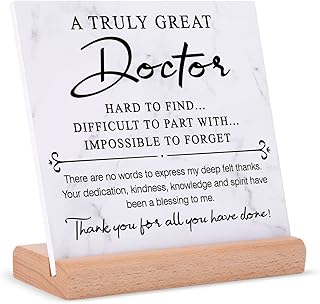 Doctor gifts - thank you plate with wooden support, doctors appreciation gifts, unique gifts for doctors, men and women for a birthday, retirement, Christmas, Christmas.. Discover the perfect balance of selection and value with DIAYTAR NIGERIA's nationwide e-commerce platform.