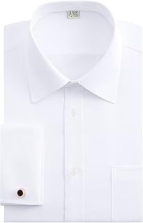 Hand -dressed man with long sleeves, French style, with wide cuffs and metal buttons of J. fair, classic cut, long sleeves and wide collar.. DIAYTAR NIGERIA: Putting quality products within reach of every Nigerian through our affordable marketplace.