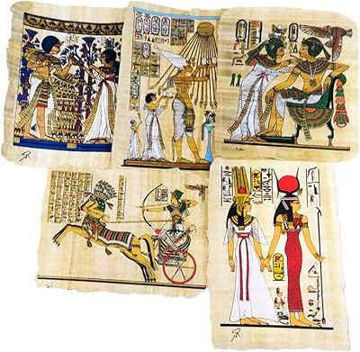 Set of 5 original Egyptian papyrus made by hand in Egypt from different scenes from ancient Egypt (pack of 4).. Shop smarter with Nigeria's premier e-commerce platform, featuring affordable products delivered nationwide.