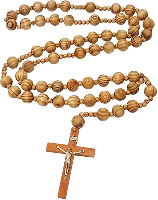 Large Wall rosary Size XL 40 inch in Natural Wood large.. Unlock endless possibilities with DIAYTAR NIGERIA's affordable marketplace and reliable delivery service.
