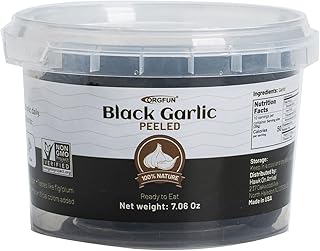 Orgfun black garlic peeled, cloves of fermented black garlic ready to eat, cultivated in local garlic 7.06 oz.. DIAYTAR NIGERIA: Where quality products become affordable with our nationwide shipping service.