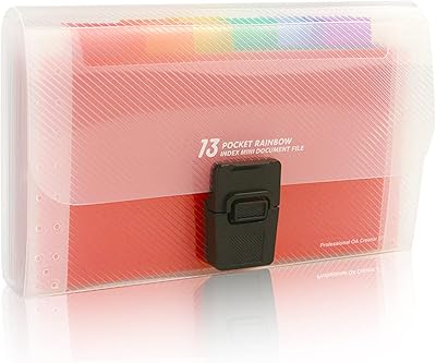 Small stretch files Turmin, small accordion wallet to store invoices, receipts, cards, coupons, tickets-waterproof (rainbow *1).. Discover the convenience of DIAYTAR NIGERIA's vast e-commerce platform with delivery in just 5-8 days.