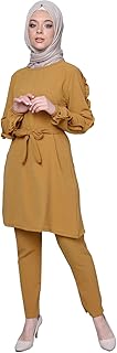 Together two pieces and pants in ERUBIN fabric for Muslim women for cocktail and eid.. Affordable online shopping is just a click away with DIAYTAR Nigeria.