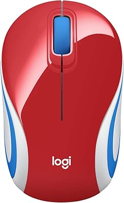 Ultra-portable wireless mouse Logitech M187 2.4 GHz with USB receiver, 1000 DPI optical monitoring, 3 buttons for PC/Mac/Laptop, Red, 910-002732.. Experience the power of choice with DIAYTAR NIGERIA's extensive catalog delivered within the week.