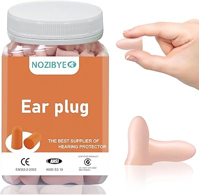 100 foam earplaces without pressure to sleep, 38DB noise ear cap, noise reduction ear cap for concert, snoring, sleeping, shooting, study, work, travel. (naked pink).. DIAYTAR NIGERIA: Where every shopping need is met with affordable prices and timely delivery.