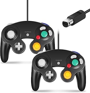 Gamecube Classic and controller compatible with Nintendo Wii, upgrade - Pack of 2 | black.. Shop with purpose and save with DIAYTAR NIGERIA's extensive platform and nationwide delivery service.