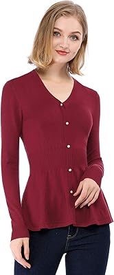 Ribbed Basque sweater with long sleeves and allegra k v for woman.. Get more, save more — only on DIAYTAR Nigeria.