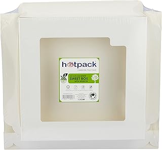 Hot Pack Disposable White Box, Gift Box, Paint Box, Window Paint 25x25cm, 5 Pieces.. Experience the convenience of one-stop shopping with DIAYTAR NIGERIA's diverse and affordable marketplace.