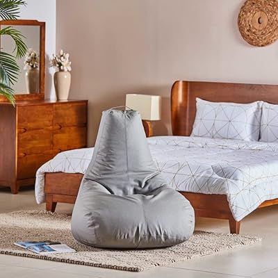 Cotton pear armchair for adults, 90 cm L x W, light gray, full size.. DIAYTAR NIGERIA brings the marketplace to every Nigerian home with affordable prices and quick delivery.
