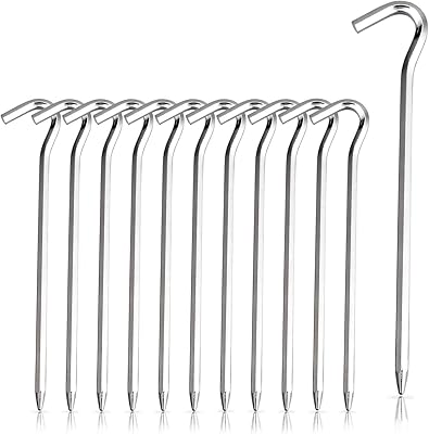 Tent stakes - 12 aluminum tent stakes with hook - 7 -inch hexagonal stakes, garden stakes, campsite, location, campsite tent, awnings.. Transform how you shop with DIAYTAR NIGERIA's vast selection and budget-friendly delivery options.