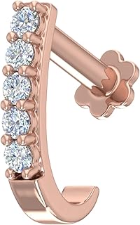 0.06 ct diamond nose pin, 18 -carat gold, metal stone, white diamond.. Discover more ways to save — every day on DIAYTAR Nigeria.