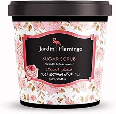 Flamingo Garden Sugar Scrub with argan oil and pink powder, 600 grams.. Your complete shopping solution, DIAYTAR NIGERIA offers extensive choice with competitive prices and delivery.