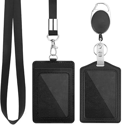 Bag holder, vertical identity holder in PU leather with transparent identification window, with removable neck strap and retractable identity holder holder.. Make every purchase count with DIAYTAR Nigeria — shop smart, shop fast.