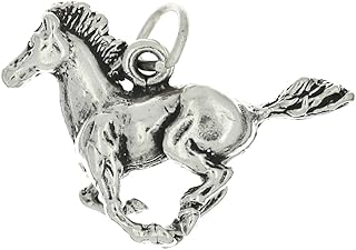 Buspaded stallion three -dimensional Mustang oxidized in Sterling LGU silver, Sterling Silver.. DIAYTAR NIGERIA puts thousands of products at your fingertips with affordable prices and delivery within a week.