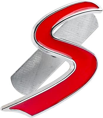 3D sticker in silver chromed metal in the shape of S for mini cooper R52 R53 R56 R57 R57 R59 R59 R61 F55 F57 F57 F60 Countryman Clubman Hatchback.. DIAYTAR NIGERIA brings the market to your fingertips with affordable prices and swift delivery services.
