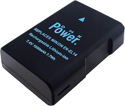 DMK battery in-el14 1030MAH 7.7WH compatible with Nikon D5600 D5500 D5200 D5300 D5100 D3400 D3300 D3200 D3100 D3100 COOLPIX P7000 p7100 p7100 p7200 0 p777 00 p7800.. DIAYTAR NIGERIA: Where shopping is a pleasure with affordable prices and reliable delivery service.