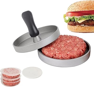 Metal hamburger press - perfect for preparing mixed beef, fish or vegetable hamburgers - hamburger pancake machine pressed non -stick.. Shop smart with DIAYTAR NIGERIA, offering a vast product range delivered to your doorstep within a week.