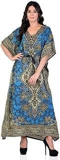 Long Caftan Kimono Style Dress for Women, Standard to Large, Sarcelle Blue, L.. Elevate your shopping experience with DIAYTAR NIGERIA's vast catalog and budget-friendly options.